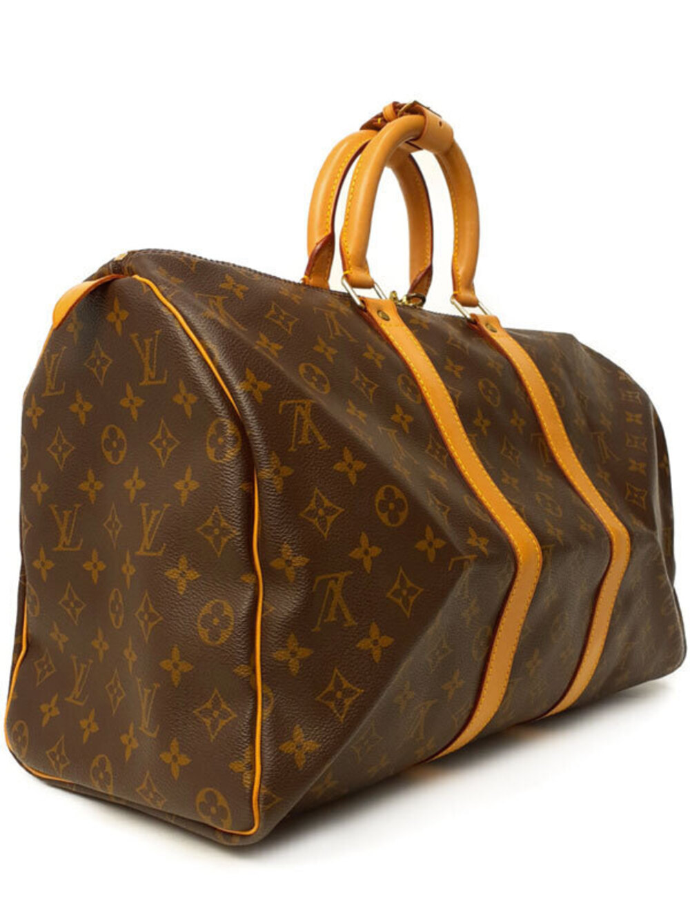 Louis Vuitton Monogram Keepall Bag Boston Brown
